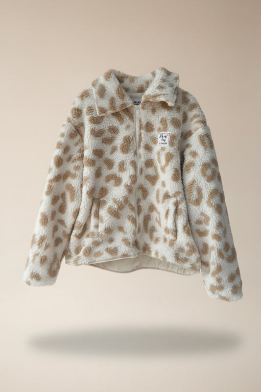 Teddyjacke Leo beige