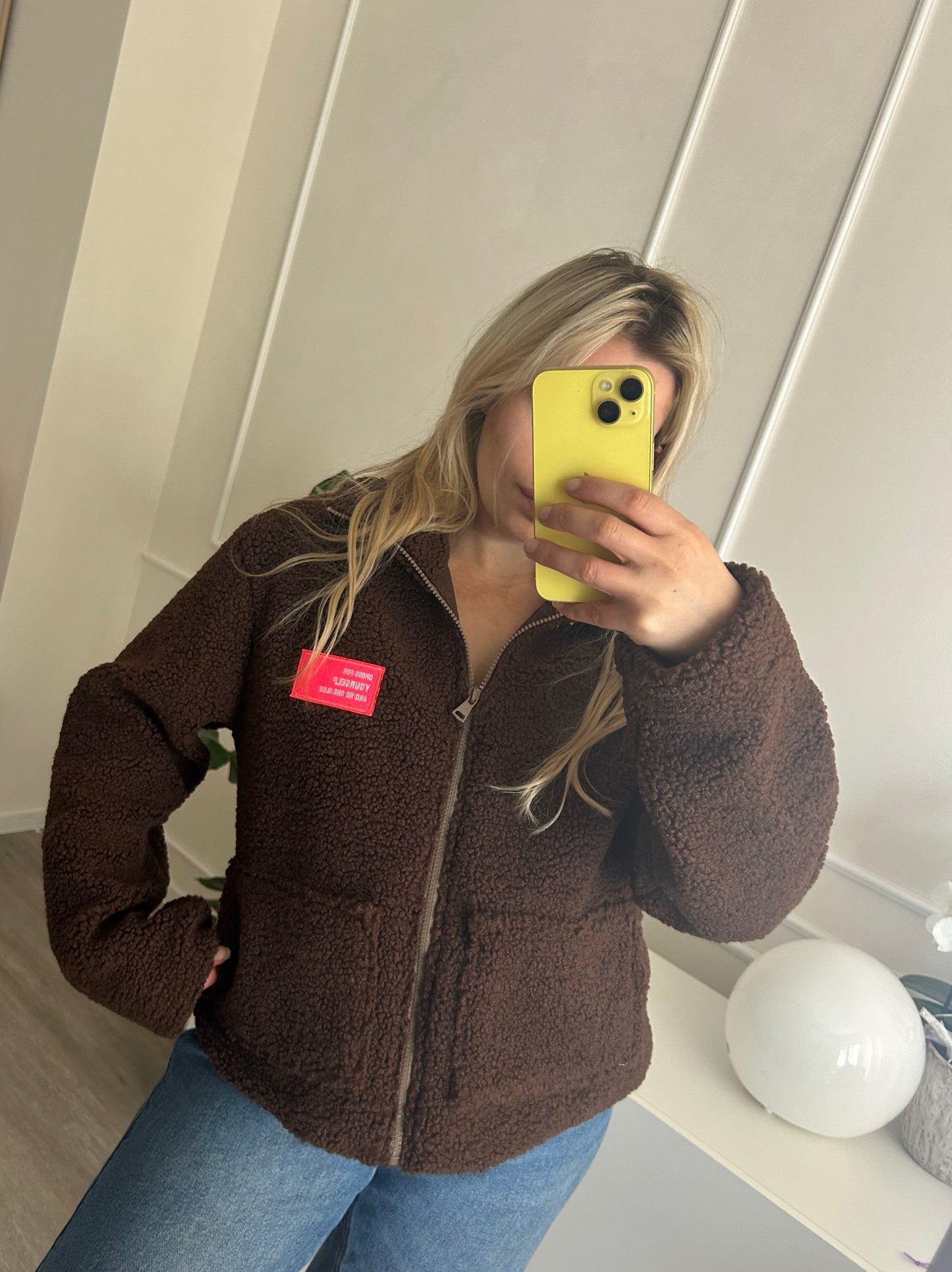 Teddy Jacke Mocca