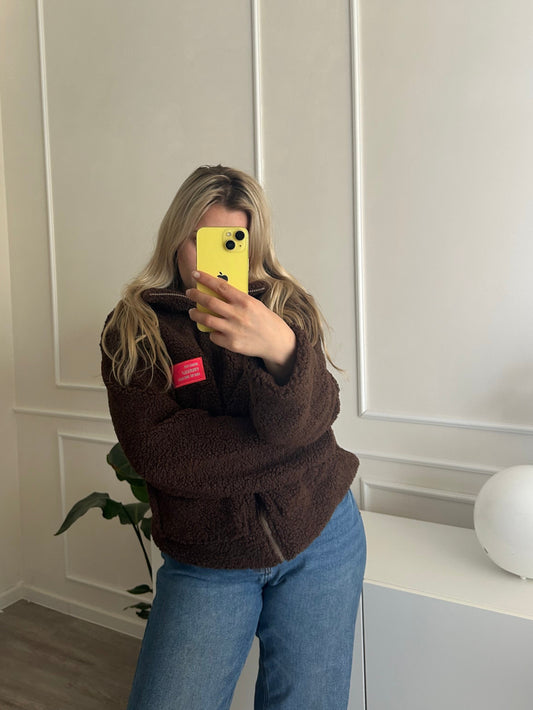 Teddy Jacke Mocca